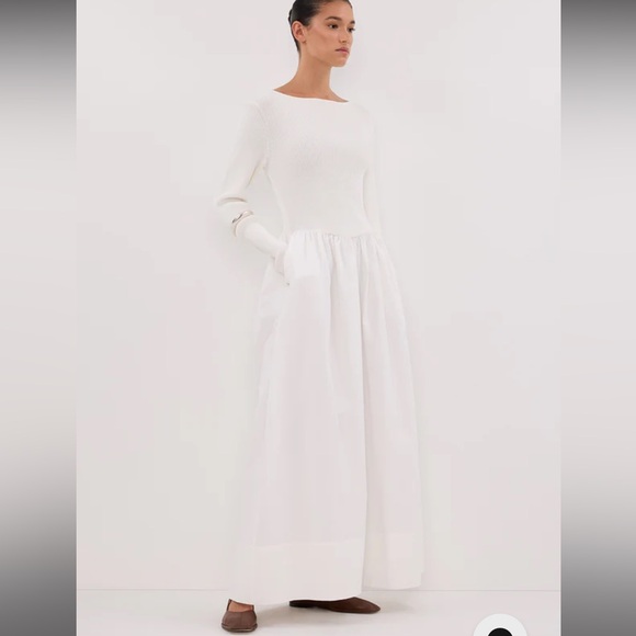 DISSH Ribbed Knit & Linen Dress - Picture 3 of 12